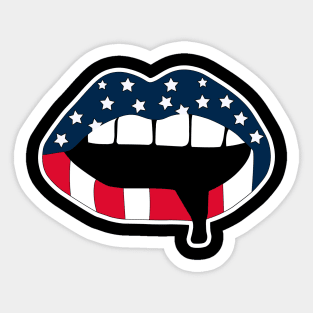 USA Lips Sticker